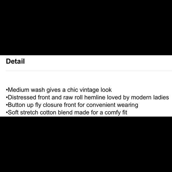 DONATED 🎉HP🎉 NEW Distressed Ripped Blue 5-pocketed Denim Shorts w/rolled-hem - Picture 9 of 11